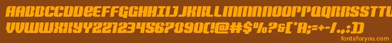 Nightwraithsemital Font – Orange Fonts on Brown Background