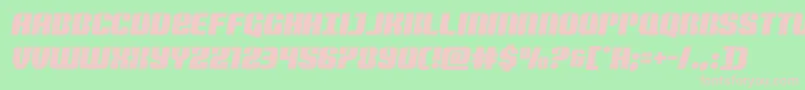 Nightwraithsemital Font – Pink Fonts on Green Background