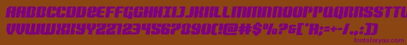 Nightwraithsemital Font – Purple Fonts on Brown Background