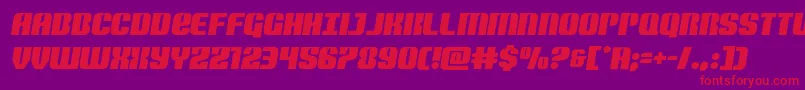 Nightwraithsemital Font – Red Fonts on Purple Background