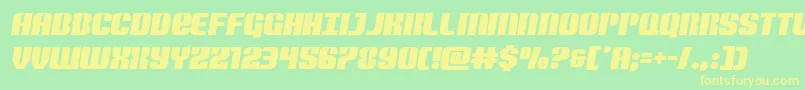 Nightwraithsemital Font – Yellow Fonts on Green Background