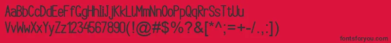 Argocksaz Bold viper78 Font – Black Fonts on Red Background