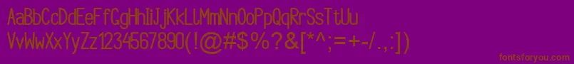 Argocksaz Bold viper78 Font – Brown Fonts on Purple Background