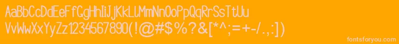 fuente Argocksaz Bold viper78 – Fuentes Rosadas Sobre Fondo Naranja