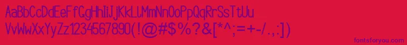 Argocksaz Bold viper78 Font – Purple Fonts on Red Background