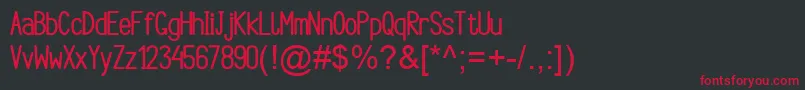 フォントArgocksaz Bold viper78 – 黒い背景に赤い文字