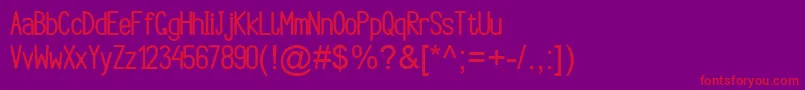 Argocksaz Bold viper78 Font – Red Fonts on Purple Background
