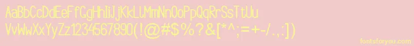 Argocksaz Bold viper78 Font – Yellow Fonts on Pink Background