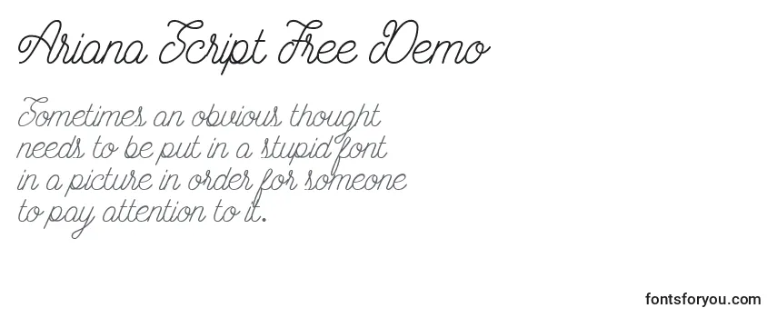 Schriftart Ariana Script Free Demo (119914)