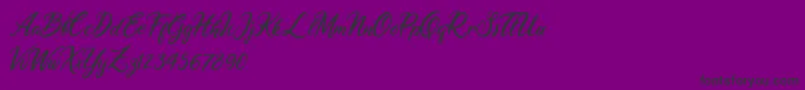 Ariana Violeta-fontti – mustat fontit violetilla taustalla