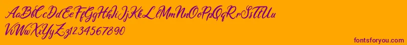 More about Ariana Violeta Font Ariana Violeta Font – Purple Fonts on Orange Background