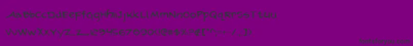 フォントarilon – 紫の背景に黒い文字