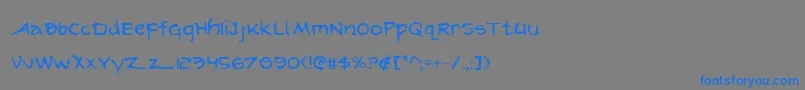 arilon Font – Blue Fonts on Gray Background