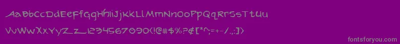 arilon Font – Gray Fonts on Purple Background