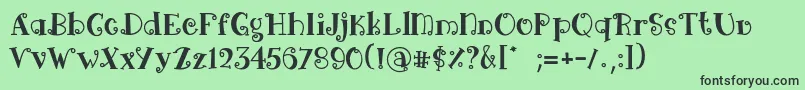 Arima black Font – Black Fonts on Green Background