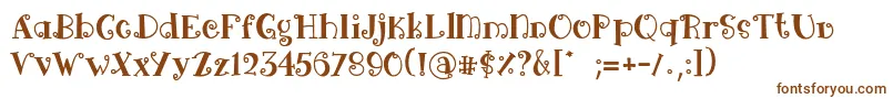 Arima black-fontti – ruskeat fontit valkoisella taustalla