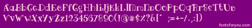 Arima black Font – Pink Fonts on Purple Background