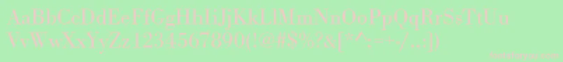 Urwbodonitlig Font – Pink Fonts on Green Background