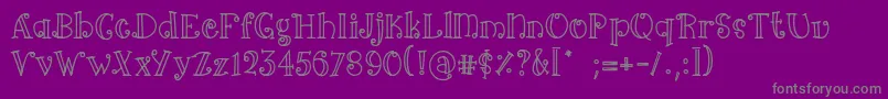 Arima line Font – Gray Fonts on Purple Background