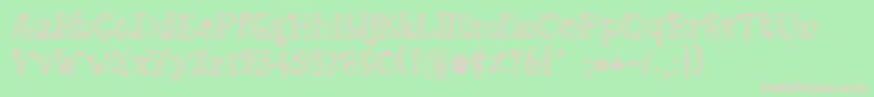 Arima line Font – Pink Fonts on Green Background