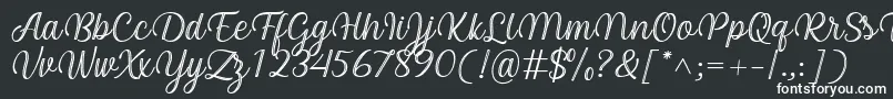 Czcionka Arinda Font by 7NTypes – białe czcionki