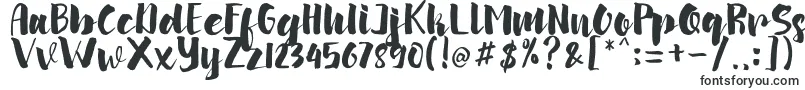 フォントarinda – 筆で書かれたフォント