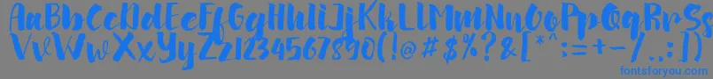 More about arinda Font arinda Font – Blue Fonts on Gray Background