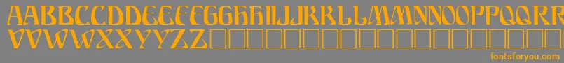 ARIOSTO Font – Orange Fonts on Gray Background