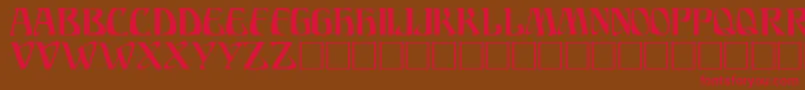 ARIOSTO Font – Red Fonts on Brown Background