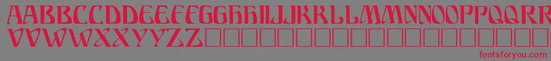 ARIOSTO Font – Red Fonts on Gray Background