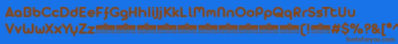 Arista Pro Alternate Bold trial Font – Brown Fonts on Blue Background