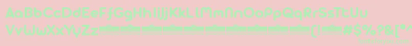 Arista Pro Alternate Bold trial Font – Green Fonts on Pink Background