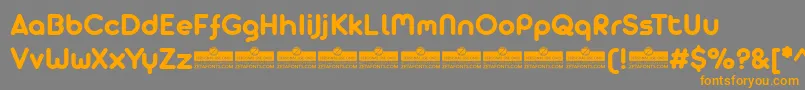 Arista Pro Alternate Bold trial Font – Orange Fonts on Gray Background