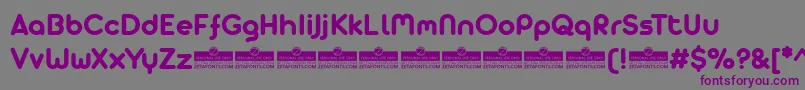 Arista Pro Alternate Bold trial Font – Purple Fonts on Gray Background