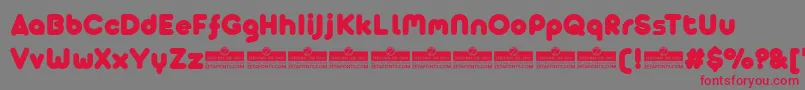 Arista Pro Alternate Fat trial Font – Red Fonts on Gray Background