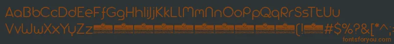 Arista Pro Alternate Light trial Font – Brown Fonts on Black Background