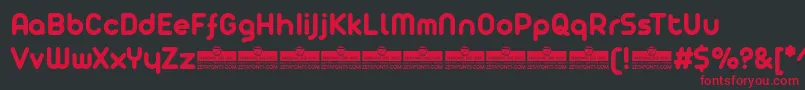 Arista Pro Bold trial Font – Red Fonts on Black Background