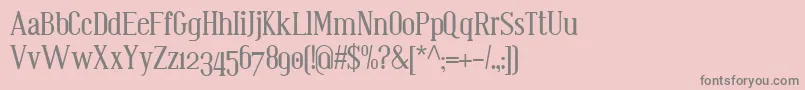 Bistecca Font – Gray Fonts on Pink Background