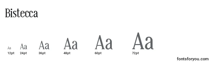 Bistecca Font Sizes