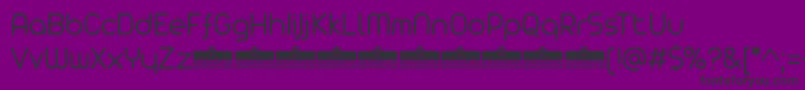 Arista Pro Light trial-Schriftart – Schwarze Schriften auf violettem Hintergrund