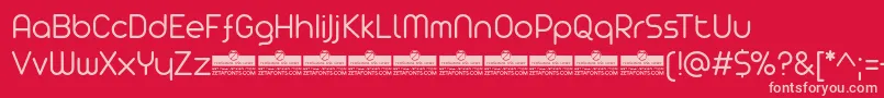 Arista Pro Light trial Font – Pink Fonts on Red Background