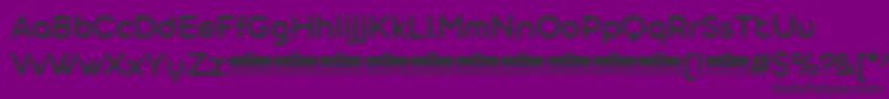 Aristotelica Display DemiBold Trial-fontti – mustat fontit violetilla taustalla