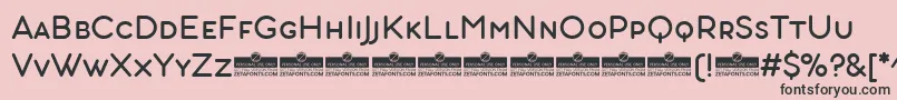 AristotelicaSmallCaps Regular Font – Black Fonts on Pink Background