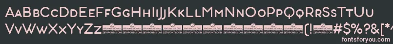 AristotelicaSmallCaps Regular Font – Pink Fonts on Black Background