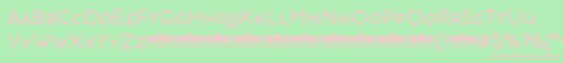 フォントAristotelicaSmallCaps Regular – 緑の背景にピンクのフォント