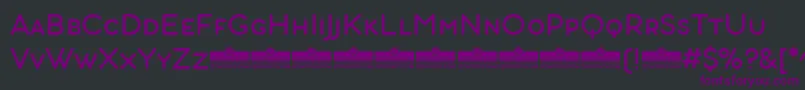 Шрифт AristotelicaSmallCaps Regular – фиолетовые шрифты на чёрном фоне
