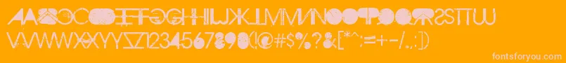 Aristotle Punk Font – Pink Fonts on Orange Background
