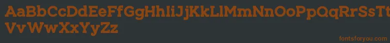 ARIZON-fontti – ruskeat fontit mustalla taustalla