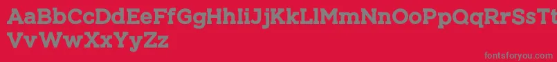 ARIZON Font – Gray Fonts on Red Background