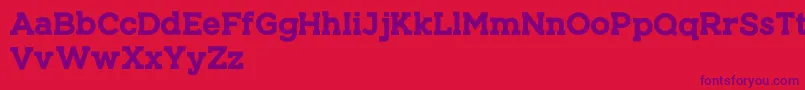 ARIZON Font – Purple Fonts on Red Background